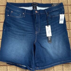 Nanette Lepore Dark Blue High Rise Jeans shorts